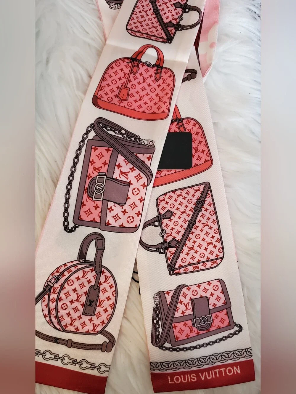 100% Silk Bag Twilly, Scarf